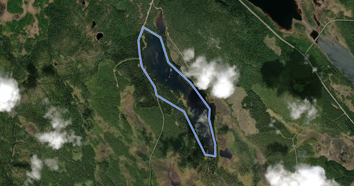 Маршрут Sjörundan на спутниковом снимке