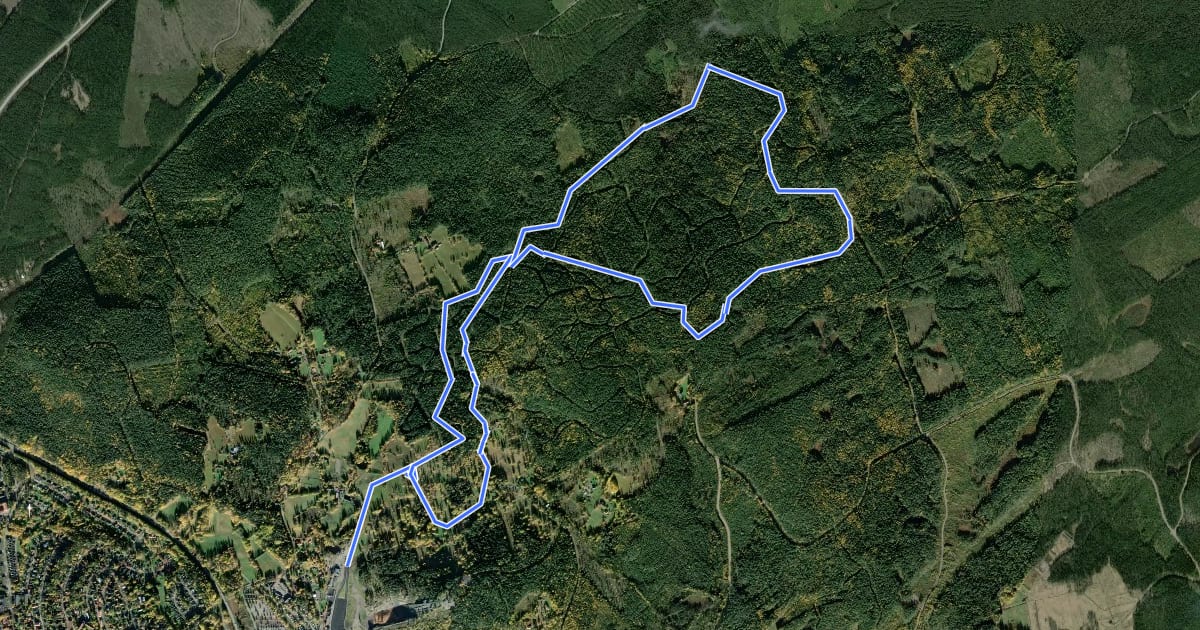 Маршрут Sjulsarvsspåren 10 km на спутниковом снимке