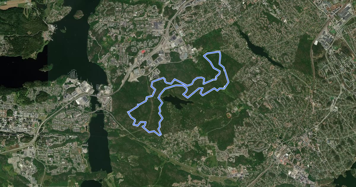 Маршрут Skatan 15 km на спутниковом снимке