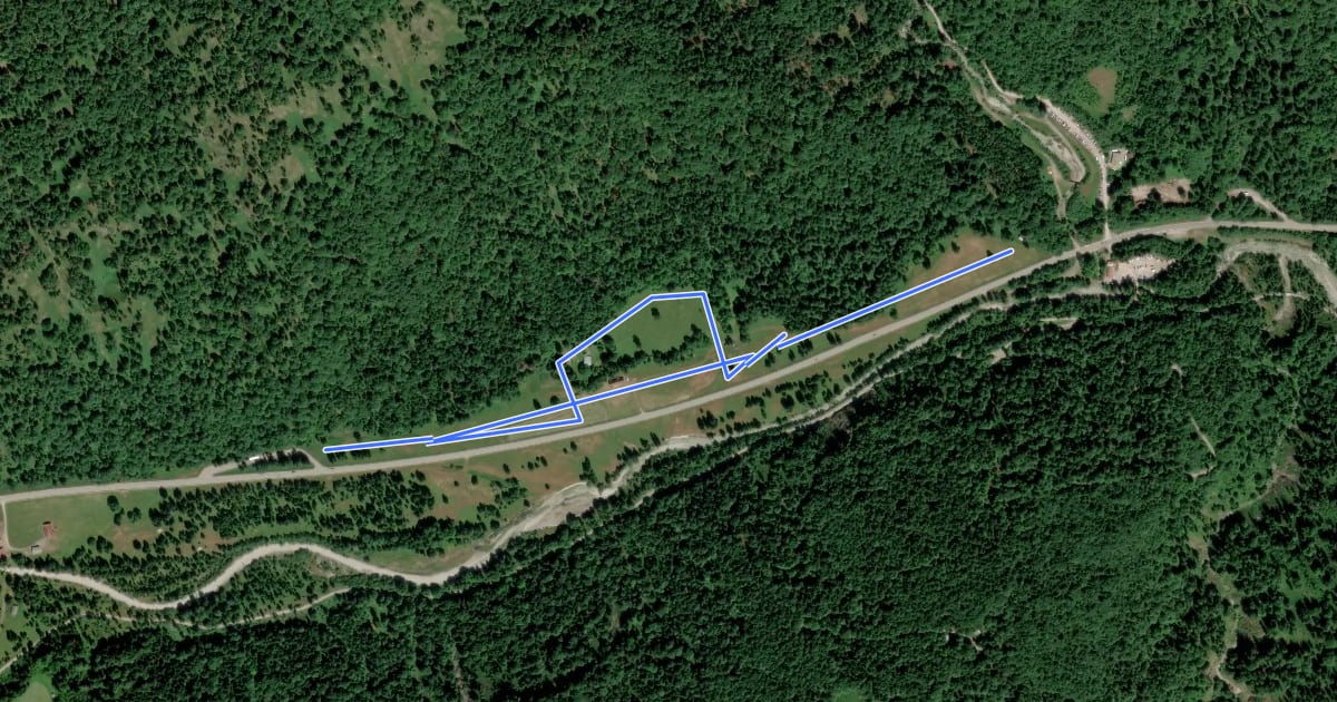 Маршрут Skatingloipe Klamm - Bayerwald 2,6 km на спутниковом снимке
