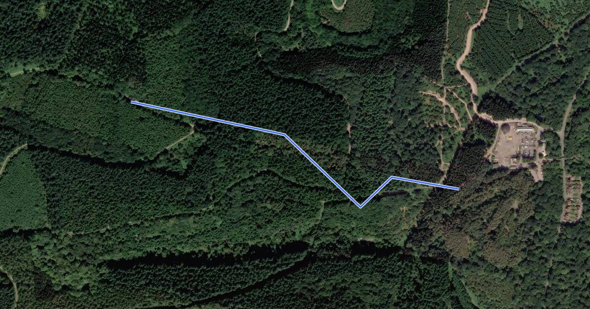Маршрут Ski Run на спутниковом снимке
