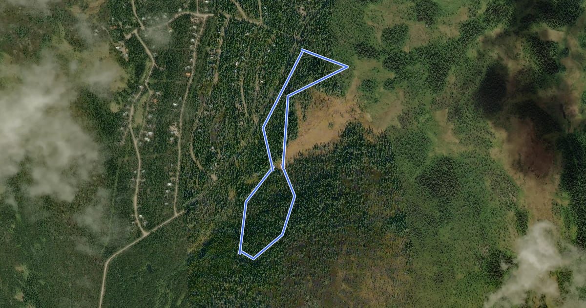 Маршрут Skidspår 2,5 km на спутниковом снимке