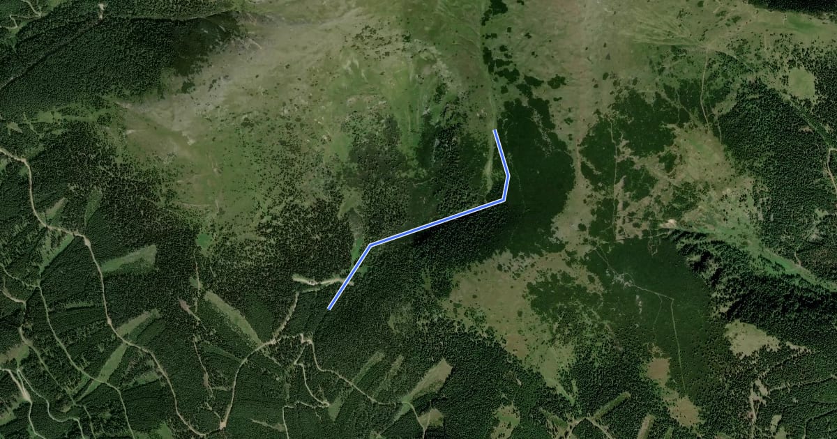 Маршрут Skiroute Ringkogel на спутниковом снимке