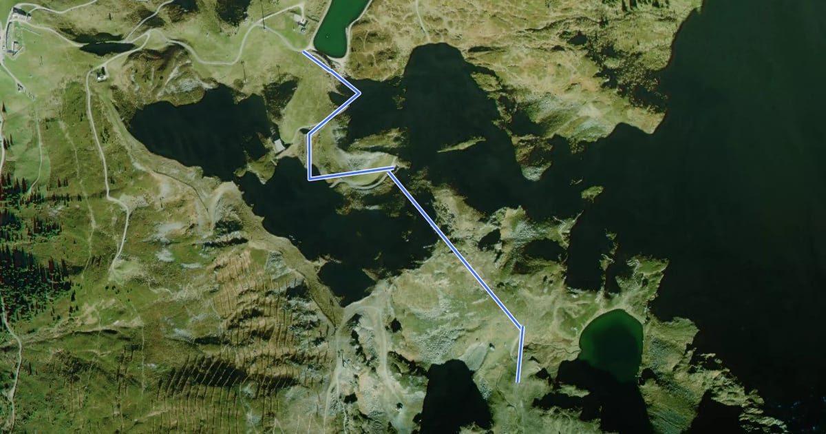 Маршрут Skitunnelweg на спутниковом снимке