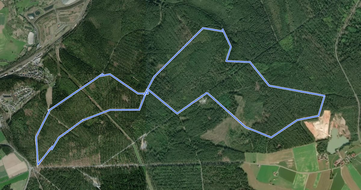 Маршрут Skiwanderloipe Arzberg на спутниковом снимке