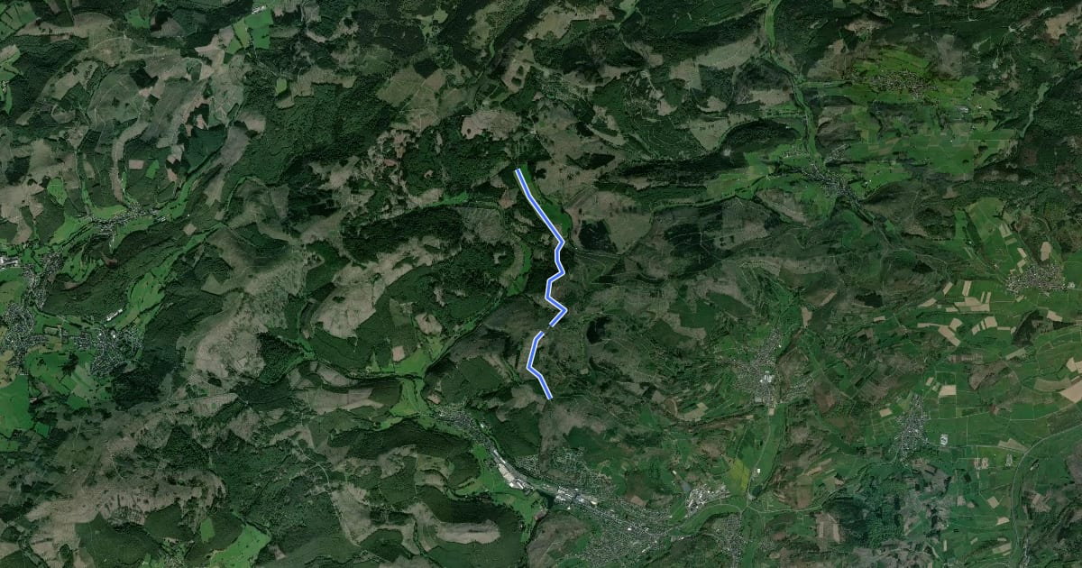 Маршрут Skiwanderweg Diethölztal - Sohl на спутниковом снимке