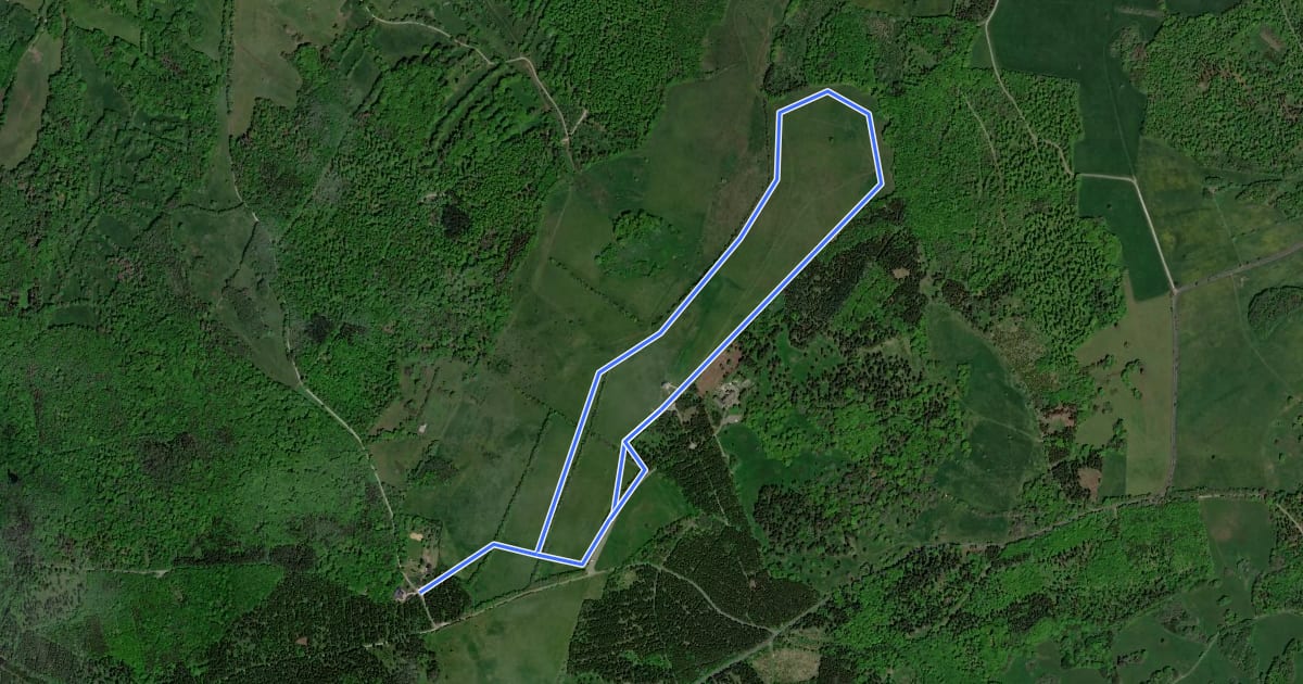 Маршрут Skiwanderweg Ellenbogen на спутниковом снимке
