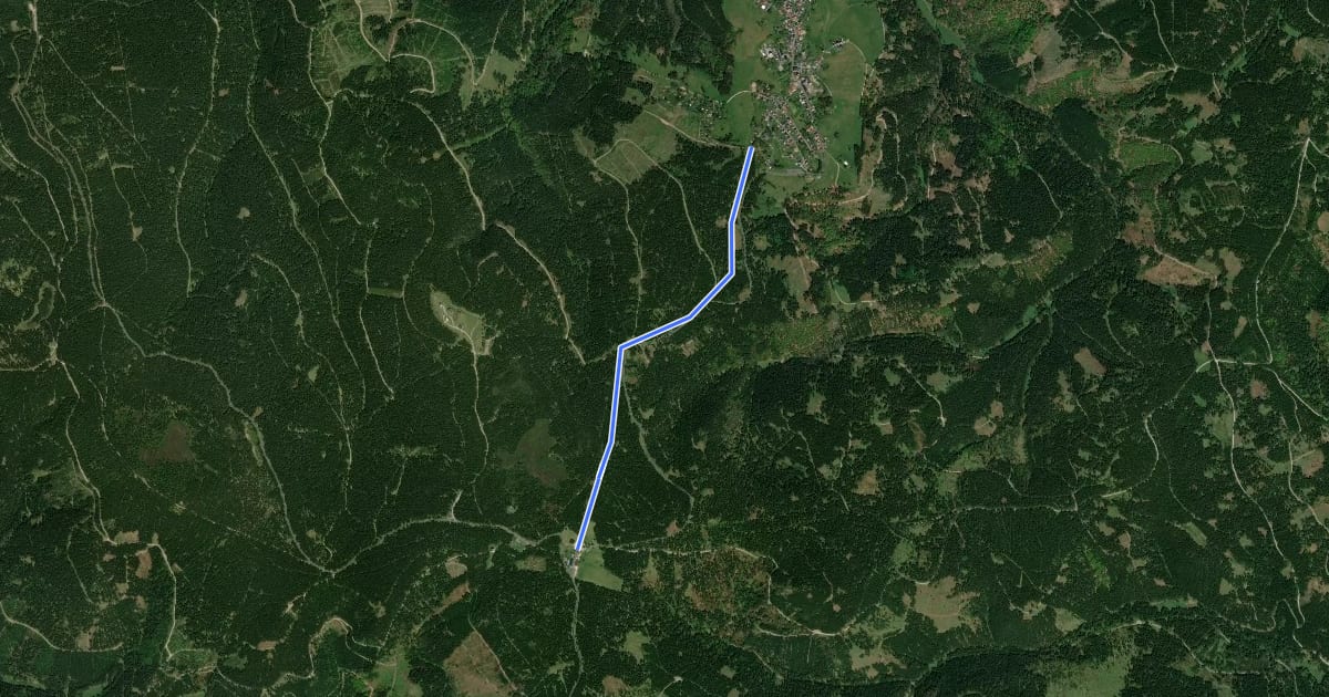 Маршрут Skiwanderweg Gehlberg - Güldene Brücke - Schmücke на спутниковом снимке
