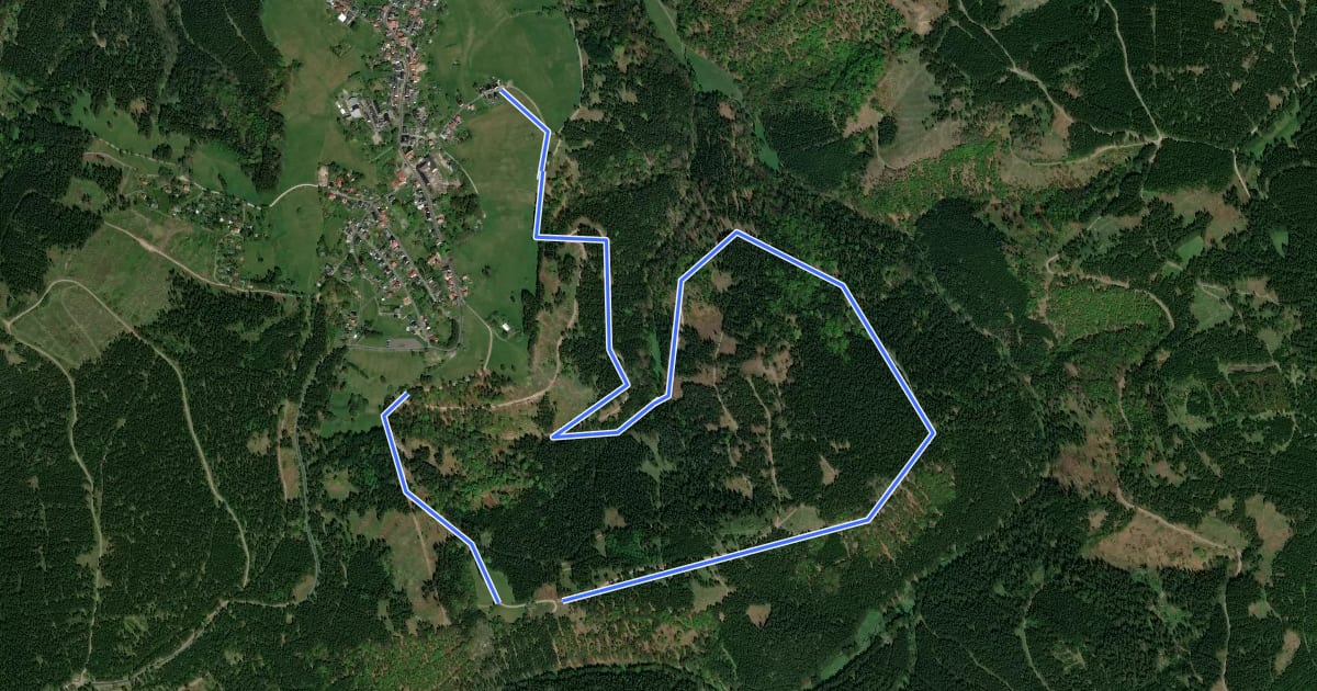 Маршрут Skiwanderweg Pfanntal на спутниковом снимке