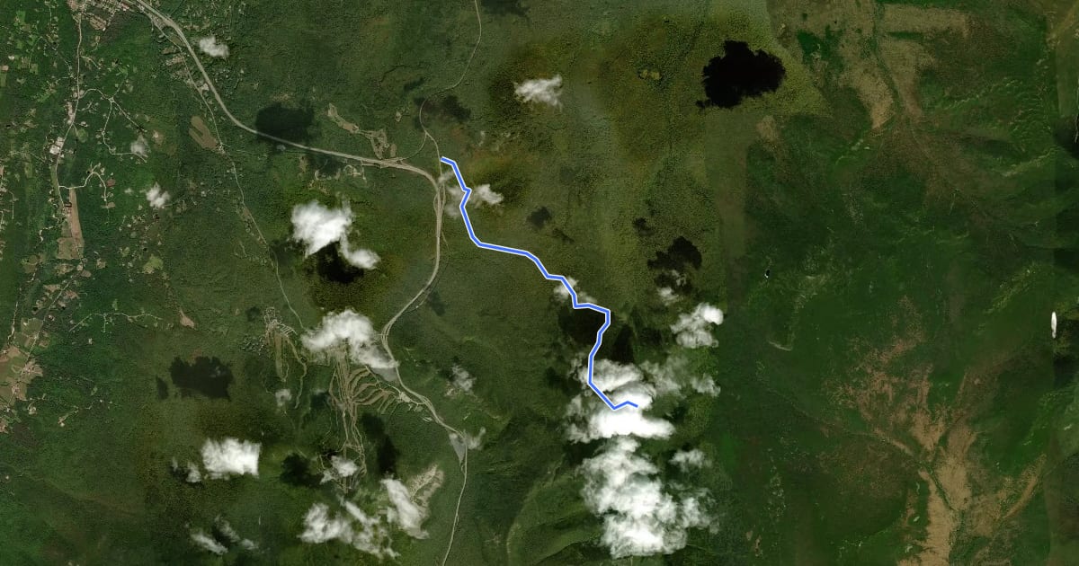 Маршрут Skookumchuck Trail на спутниковом снимке