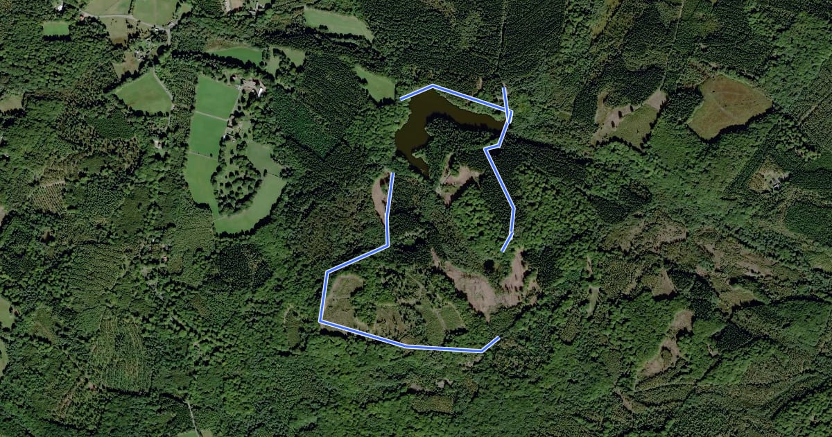 Маршрут Skortstensdalen на спутниковом снимке