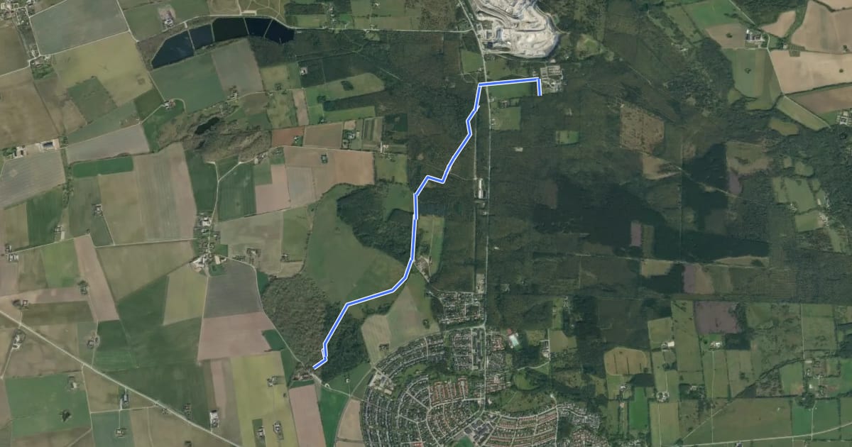 Маршрут Skryllestigen на спутниковом снимке