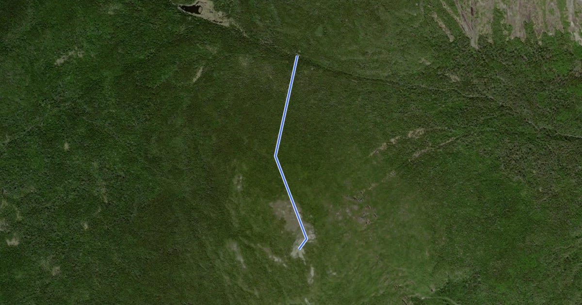 Маршрут Skylight Trail на спутниковом снимке