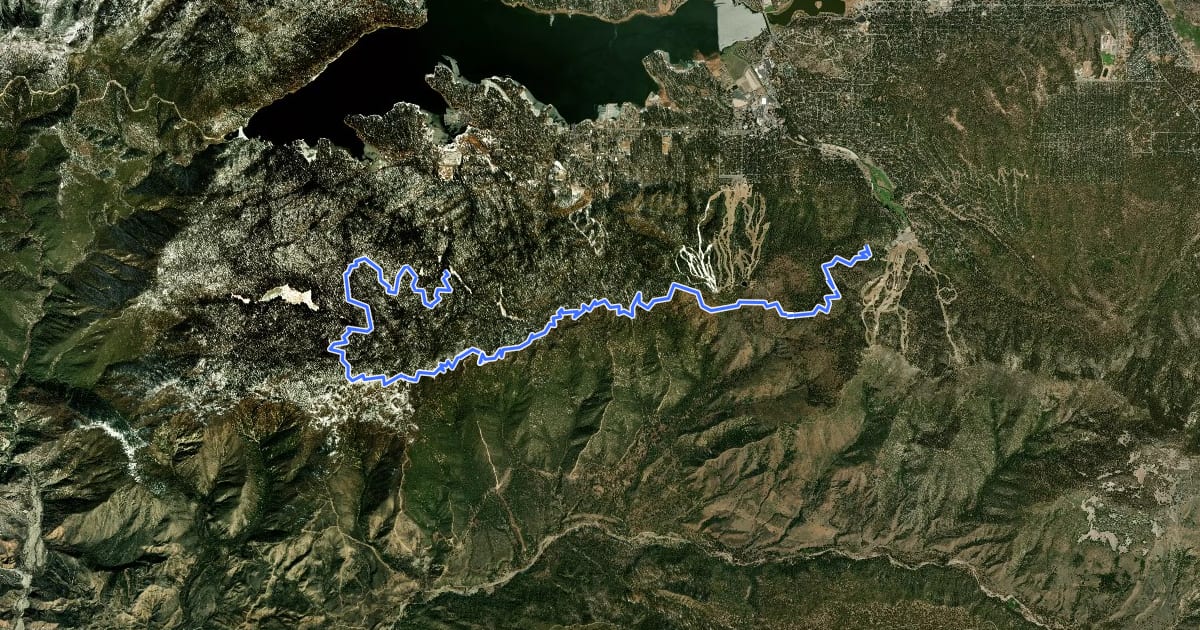 Маршрут Skyline Trail на спутниковом снимке