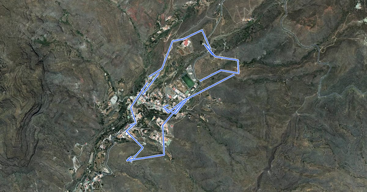 Маршрут SL-6, Ruta circular en Tarsarte на спутниковом снимке