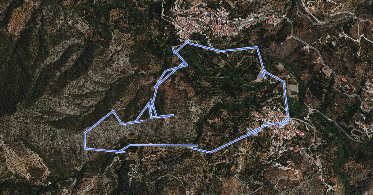 Маршрут SL-A 52 Sendero "El Castillejo" на спутниковом снимке