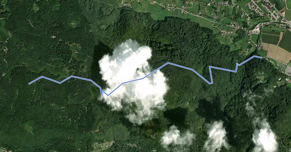 Маршрут Sl. Konjice - Stolpnik на спутниковом снимке