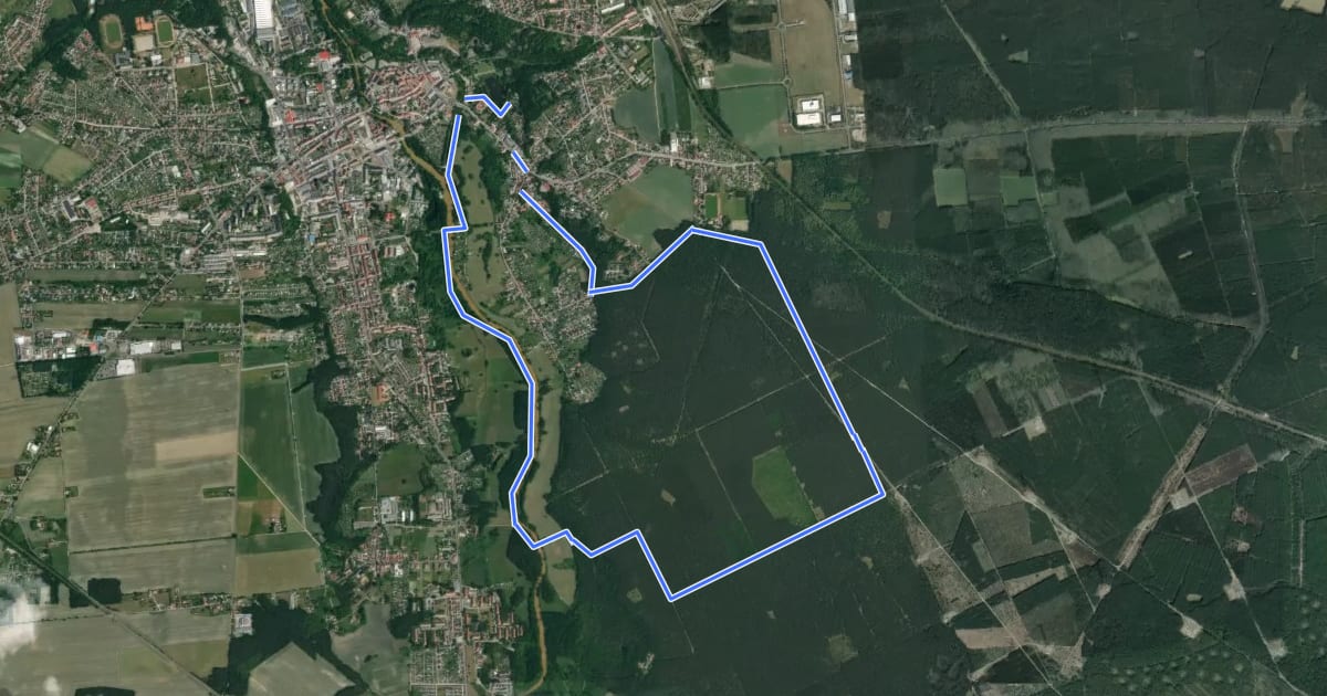 Маршрут Slamener Rundwanderweg на спутниковом снимке