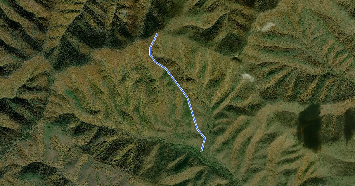Маршрут Slate Springs Trail на спутниковом снимке