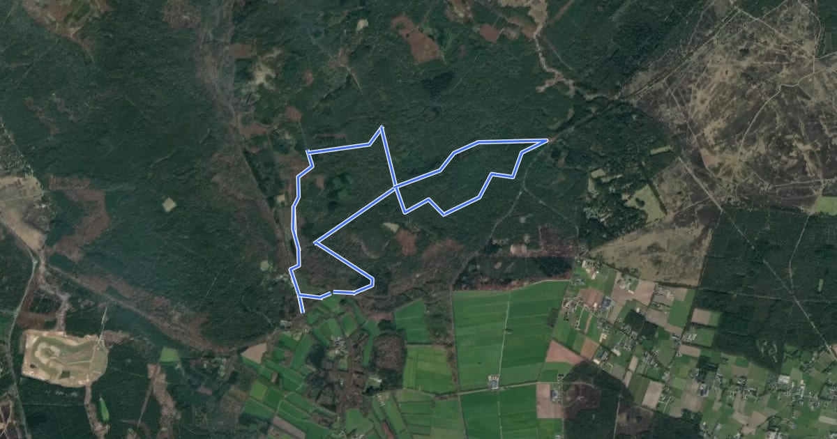 Маршрут Slijpsteenroute на спутниковом снимке