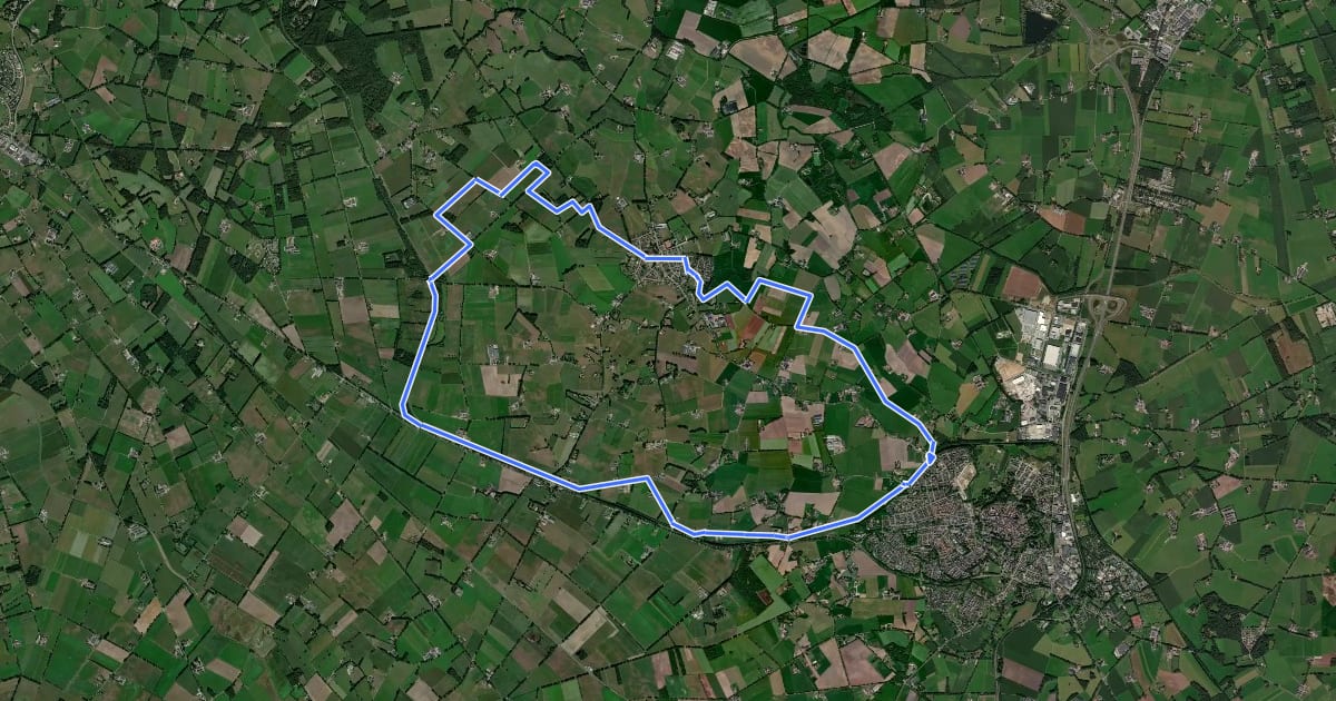 Маршрут Slingeroute на спутниковом снимке