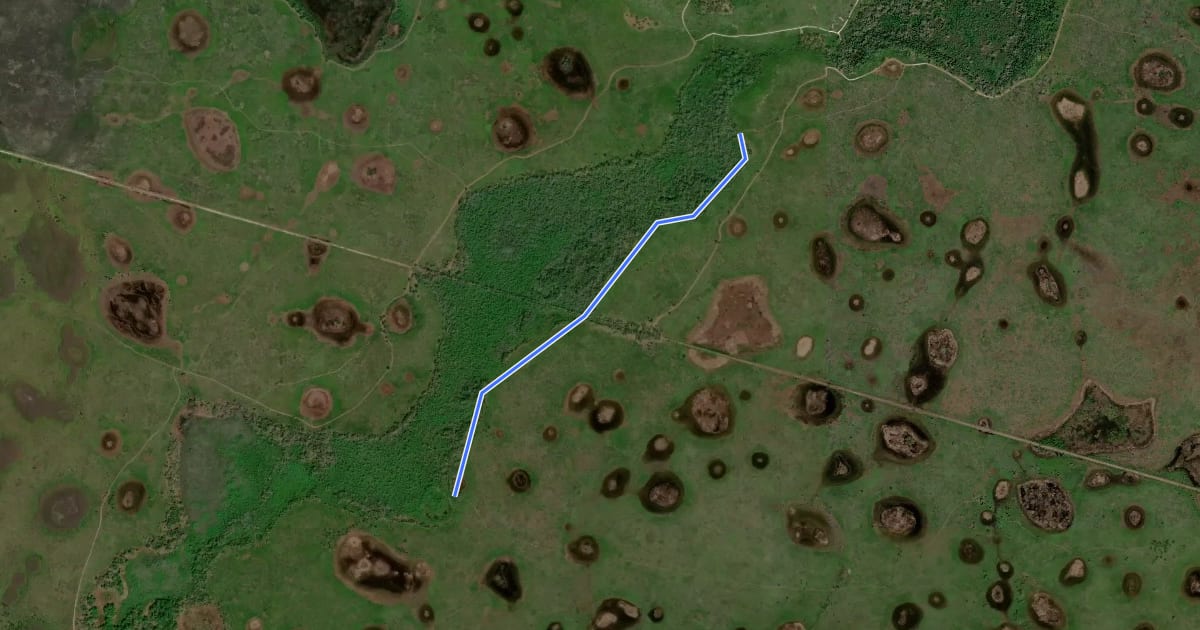 Маршрут Slough Crosstrail на спутниковом снимке