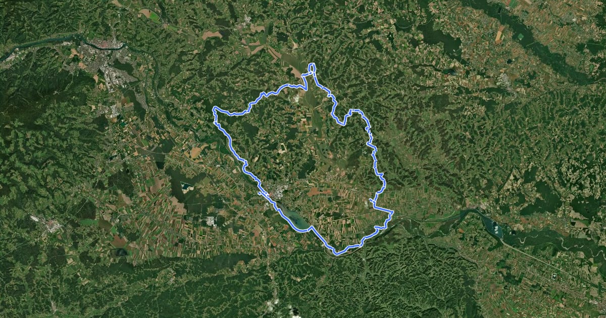 Маршрут Slovenjegoriška planinska pot на спутниковом снимке