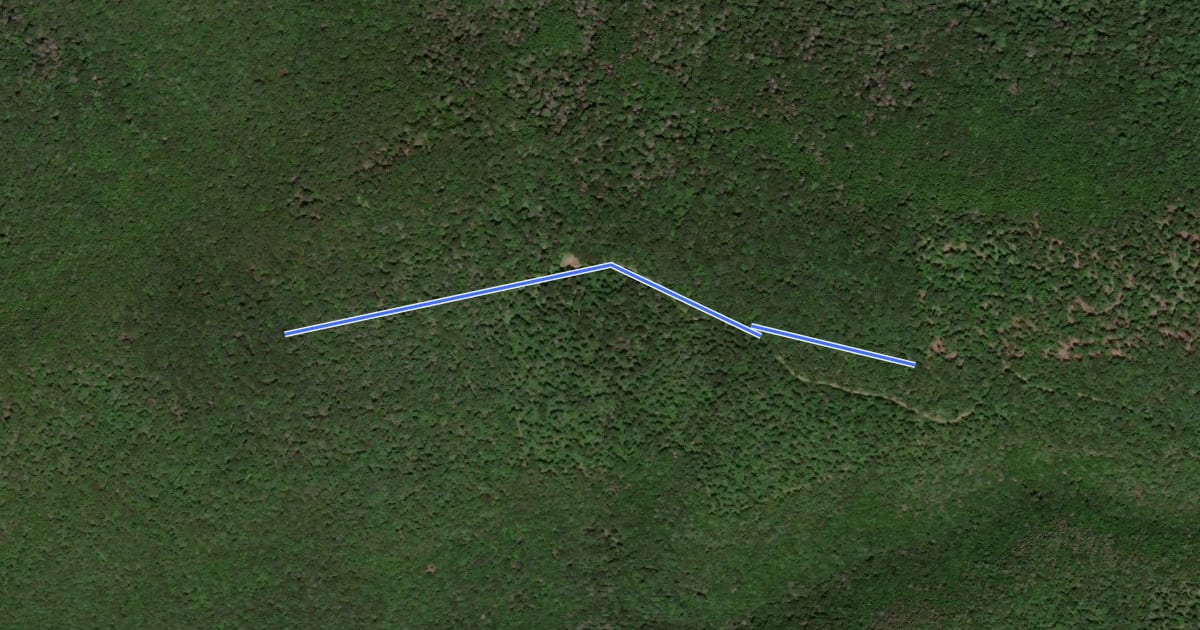 Маршрут Smith's Knob Bypass Trail на спутниковом снимке