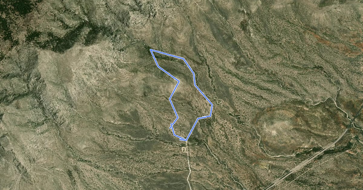 Маршрут Smith Springs Trail на спутниковом снимке