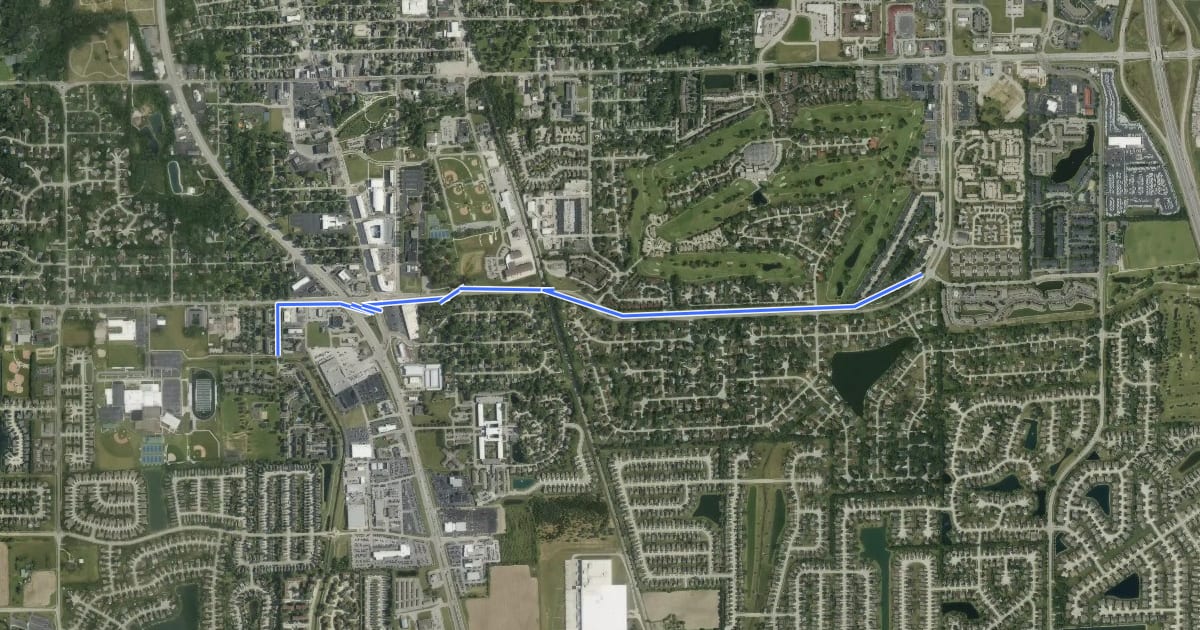 Маршрут Smith Valley Road Trail на спутниковом снимке