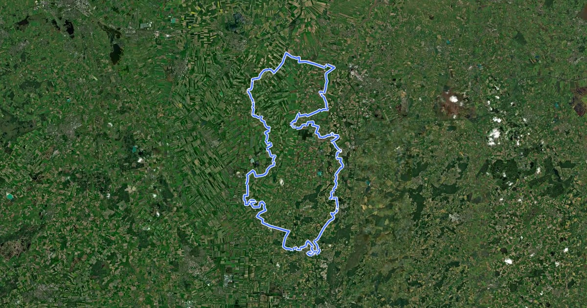 Маршрут Smokkelroute на спутниковом снимке