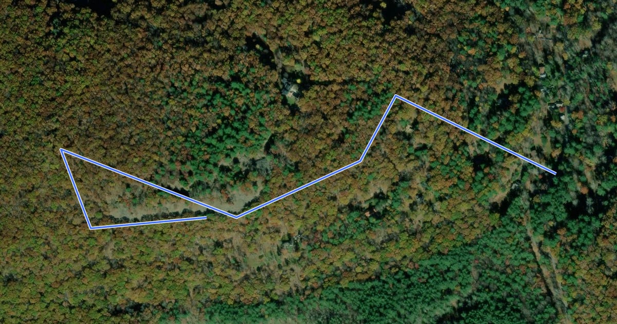 Маршрут Snake Rocks Trail на спутниковом снимке