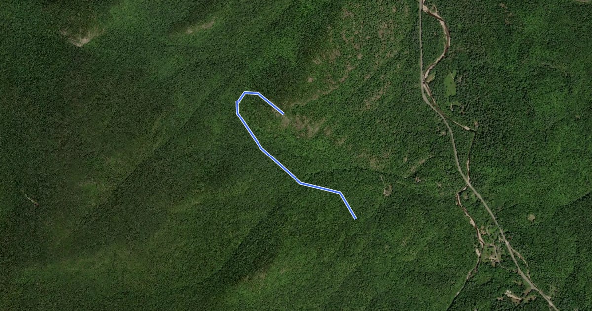 Маршрут Snow Mountain Trail на спутниковом снимке