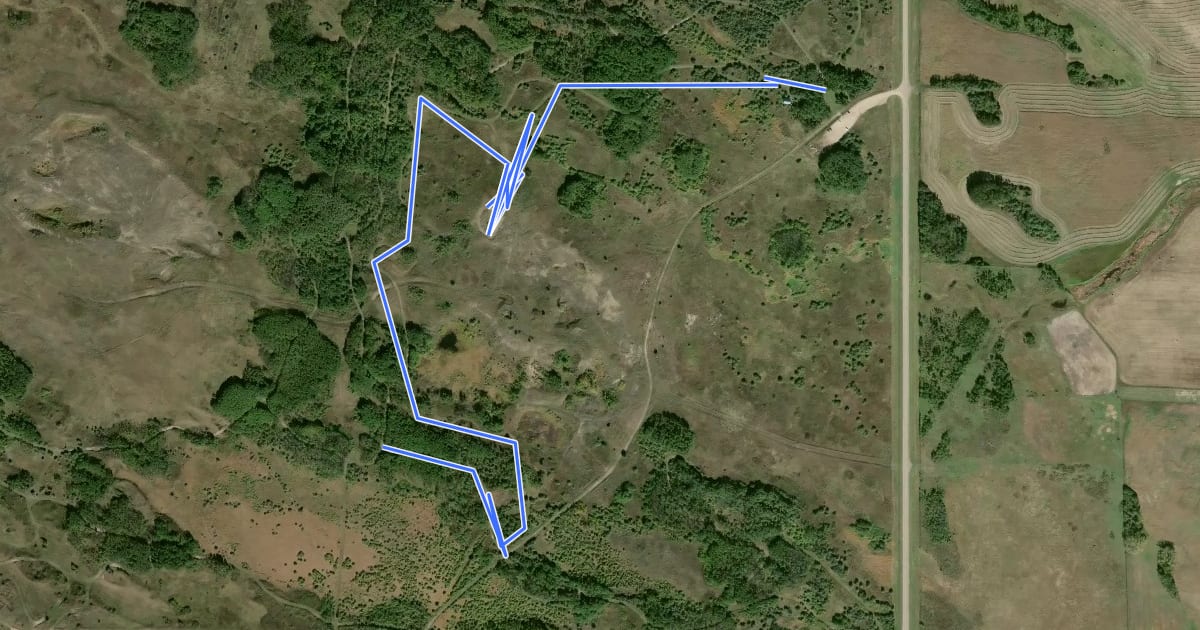 Маршрут Snowberry Trail на спутниковом снимке
