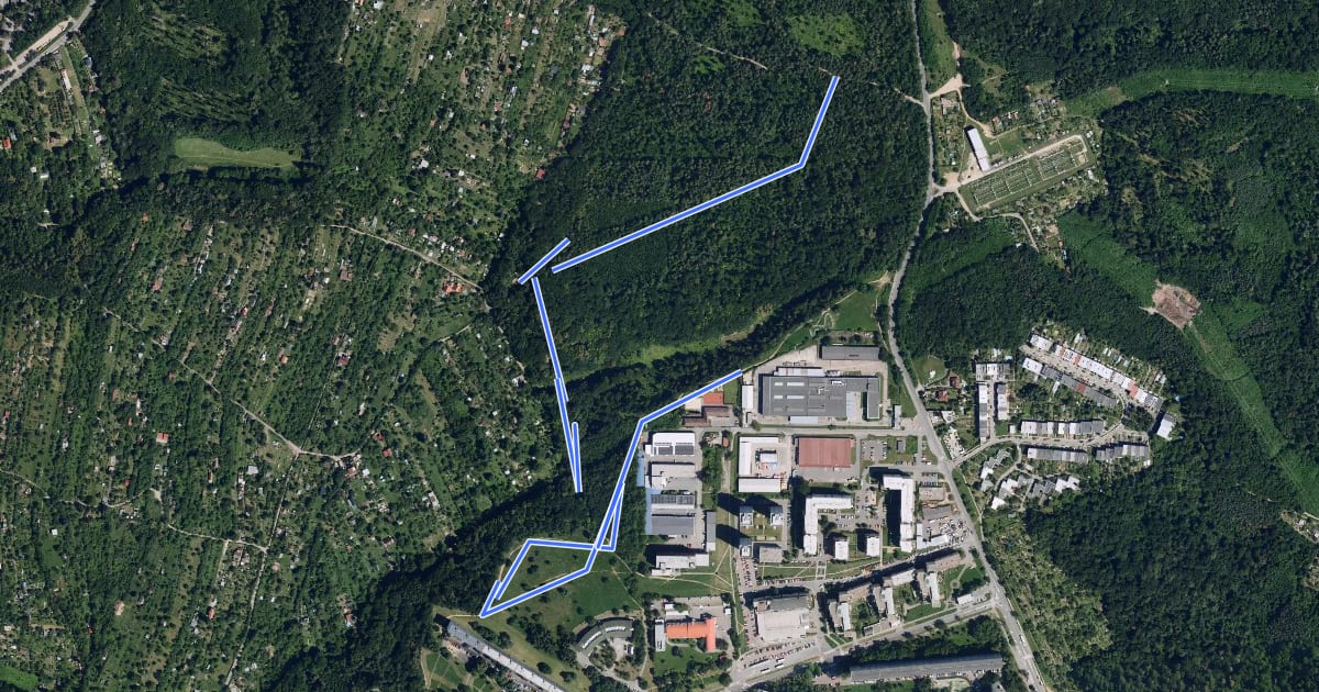 Маршрут Soběšická mulda mládeže на спутниковом снимке