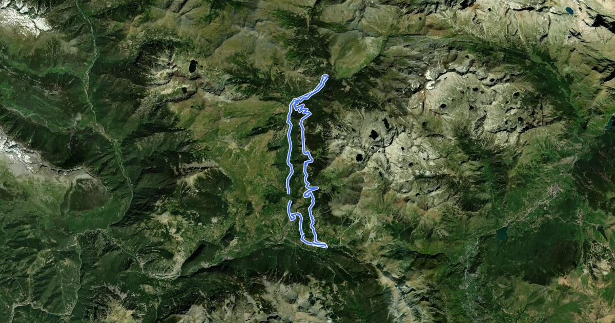 Маршрут Sobrarbe. BTT. Ruta 4. Por el Valle de Chistau на спутниковом снимке