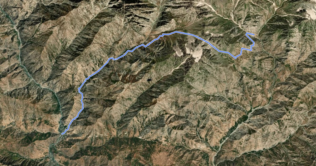 Маршрут Soghdiana Pass на спутниковом снимке
