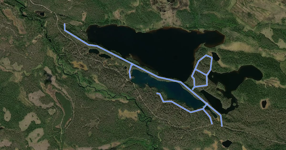 Маршрут Soiperoinen на спутниковом снимке