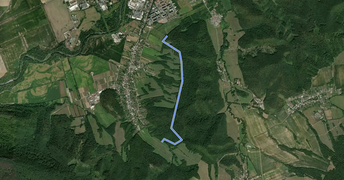 Маршрут Sokol trail на спутниковом снимке
