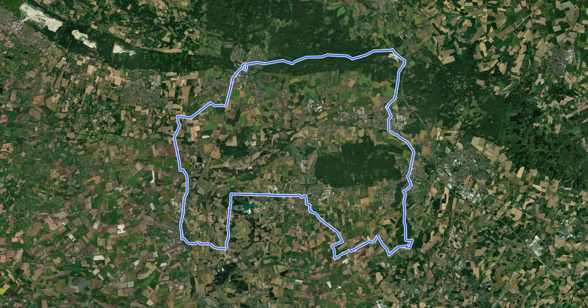 Маршрут Sole & Kneipp-Tour на спутниковом снимке