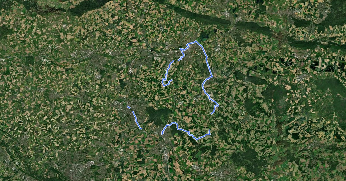 Маршрут Soleweg на спутниковом снимке