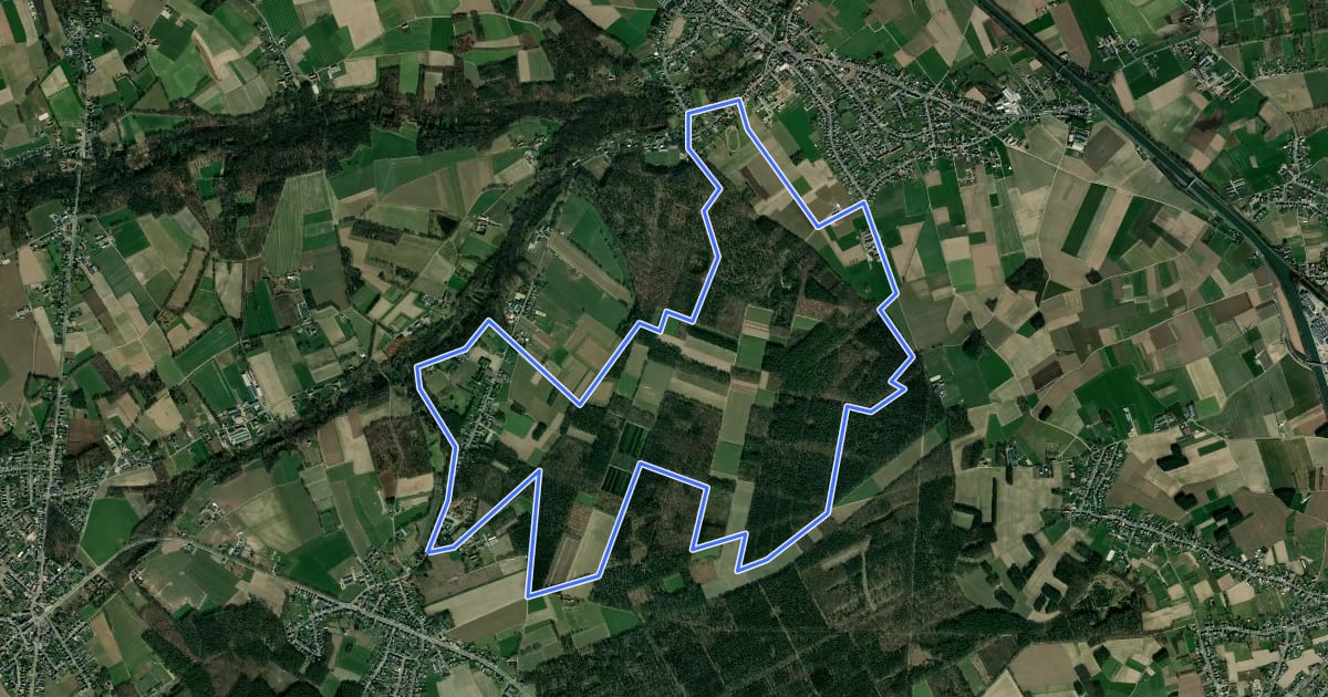 Маршрут Solterheide Gele zeshoek на спутниковом снимке