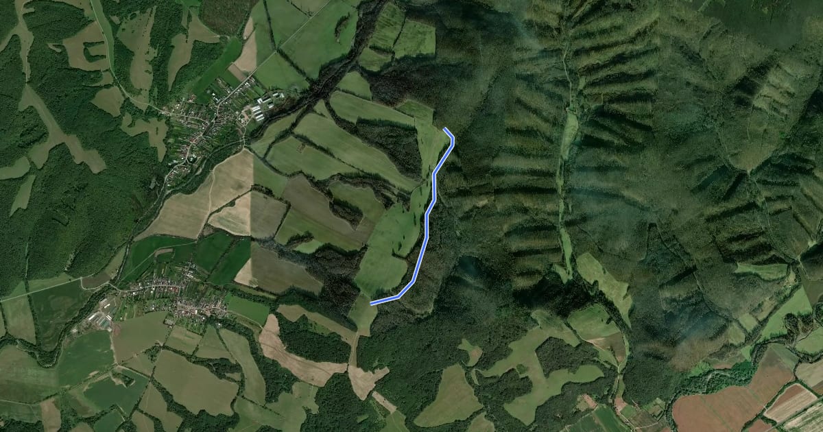 Маршрут Somčiská trail на спутниковом снимке