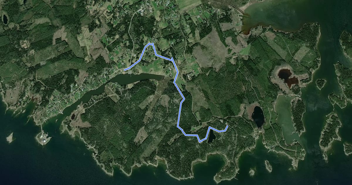 Маршрут Sommarösund-Sommarö на спутниковом снимке