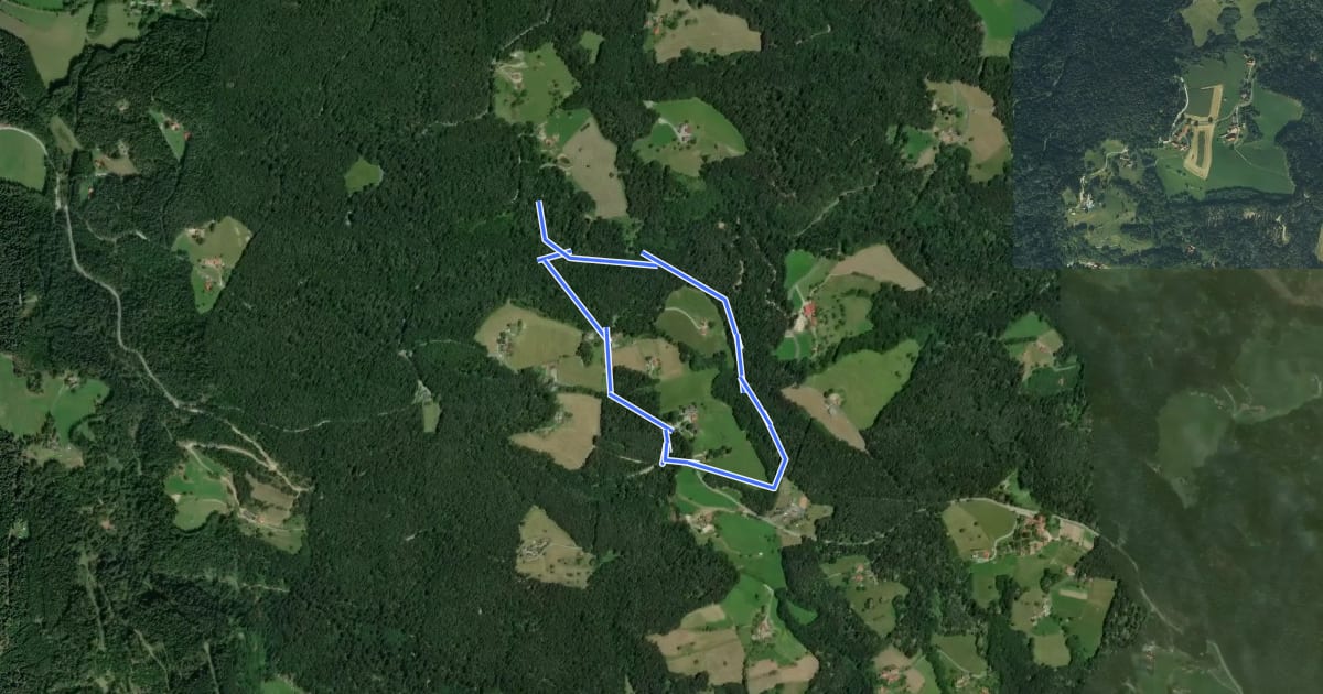 Маршрут Sommereben Rundwanderweg 57 на спутниковом снимке