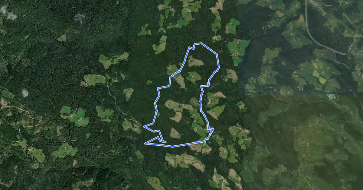 Маршрут Sommereben Rundwanderweg 58 на спутниковом снимке