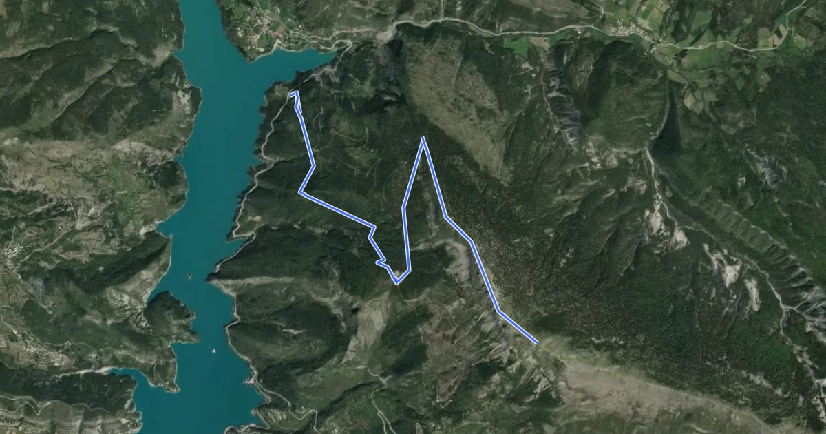 Маршрут Sommet de Crémon (1 760 m) на спутниковом снимке