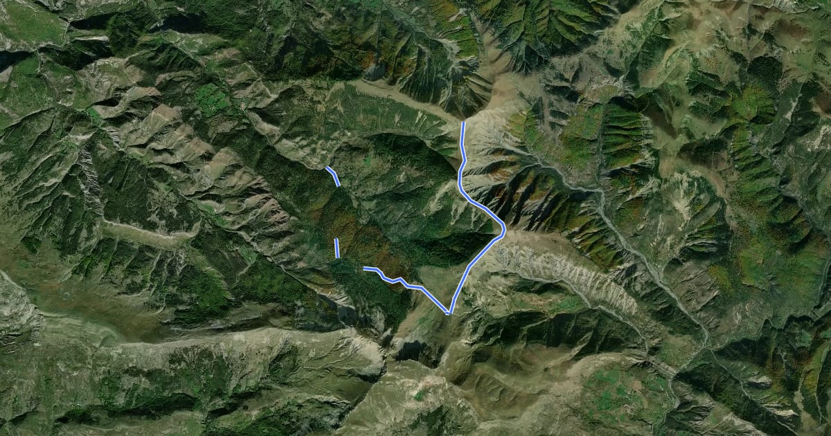 Маршрут Sommet de l'Oratoire (2 072 m) на спутниковом снимке