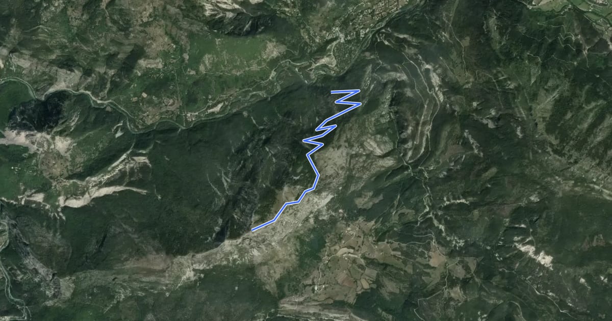 Маршрут Sommet de Robion (1 660 m) на спутниковом снимке