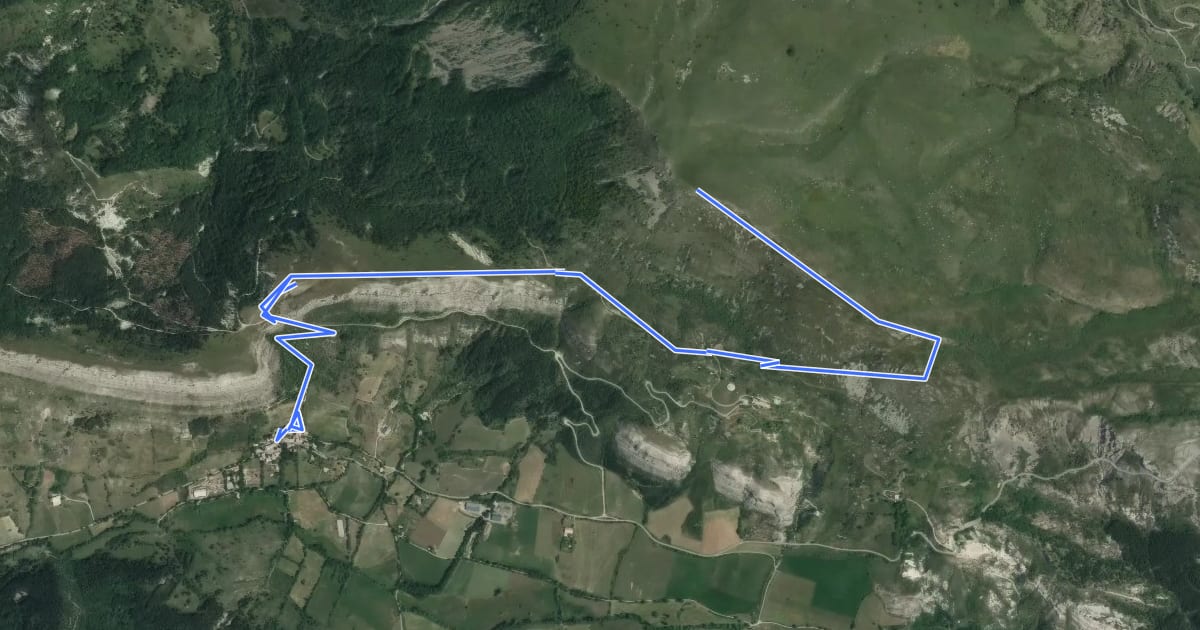 Маршрут Sommet du Trainon (1 654 m) на спутниковом снимке
